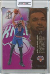 2025-26 Topps Signature Class Karl-Anthony Towns Chrome Magenta #63【236/250】 New York Knics