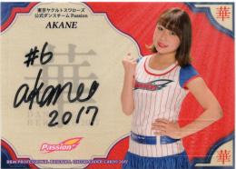 2017 BBM プロ野球チアリーダー DANCING HEROINE -華-	AKANE(Passion)	直筆サインカード	58/60
