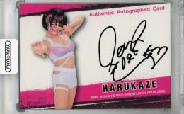 2024 BBM 女子プロレス HARUKAZE 直筆サインカード【073/100】