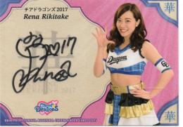 2017 BBM プロ野球チアリーダー DANCING HEROINE -華-	力武麗奈(チアドラゴンズ2017)	直筆サインカード	8/60