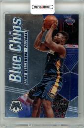 2019-20 Panini Mosaic Zion Williamson #8 Blue Chips Pelicans