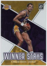 2022-23 Donruss Optic Winner Stays #17 Kareem Abdul-Jabbar