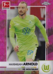 2020-21 Topps Chrome Bundesliga VfL Wolfsburg Maximilian Arnold Base Pink Wave(パラレル版) 51/75