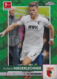 2020-21 Topps Chrome Bundesliga FC Augsburg Florian Niederlechner Base Green Wave(パラレル版) 02/99