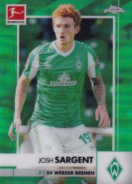 2020-21 Topps Chrome Bundesliga SV Werder Bremen Josh Sargent Base Green(パラレル版) 51/99