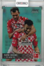 2021-22 Topps Stadium Club Chrome Bundesliga 1. FSV Mainz 05 Karim Onisiwo Base Aqua(パラレル版) 162/199