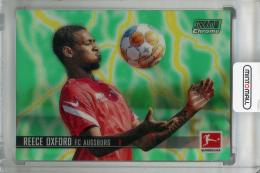 2021-22 Topps Stadium Club Chrome Bundesliga FC Augsburg Reece Oxford Base Green/Yellow Electric Charge(パラレル版) 24/75