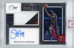 【ケースにスレ傷あり】2020-21 PANINI One And One Precious Achiuwa Autograph & Material (RC)【22/35】