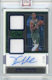【ケースにスレ傷あり】2020-21 PANINI One And One Khris Middleton Autograph & Game Worn Material【17/35】