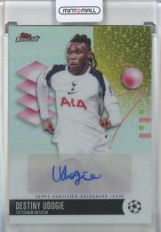 2025-26 Topps Finest UEFA Destiny Udogie Auto #BA-UD Tottenham Hotspur