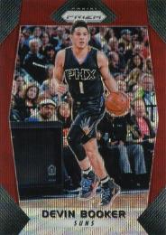 2017-18 Panini Prizm Prizms Ruby Wave #63 Devin Booker