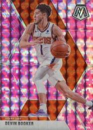 2019-20 Panini Mosaic Mosaic Pink Camo #128 Devin Booker