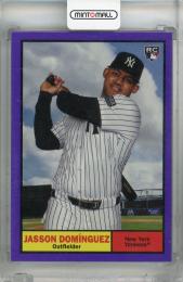 2024 Topps Archives Jasson Dominguez 1961 Topps Purple Foilboard #1 RC New York Yankees