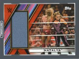 2020 Topps WWE Women’s Division Wrestling  Natalya Superstar Mat Relics Orange 20/50