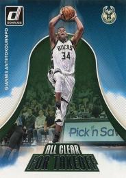 2017-18 Donruss All Clear for Takeoff #4 Giannis Antetokounmpo