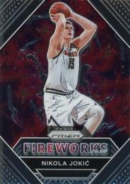 2020-21 Panini Prizm Fireworks #7 Nikola Jokic