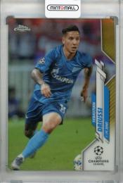 2019-20 Topps Chrome UEFA Champions League FC Zenit Sebastian Driussi Base Gold(1stナンバー!) 01/50