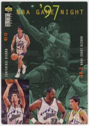 1997-98 Collector's Choice #182 Karl Malone/John Stockton/Jeff Hornacek