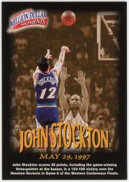 1997-98 Fleer Million Dollar Moments #28 John Stockton