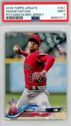 2018 Topps Update Shohei Ohtani  #US1(RC)【PSA9(ケース傷有り)】 Los Angeles Angels