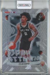 2025-26 Topps Hoops Dylan Harper Pay Attention Pixel Burst #PA17 San Antonio Spurs