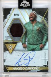 2021 TOPPS WWE FULLY LOADED Autographed Turnbuckle Pad Relics #PAD Angelo Dawkins