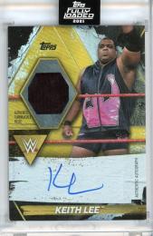 2021 TOPPS WWE FULLY LOADED Autographed Turnbuckle Pad Relics Gold #PKL Keith Lee 【10/99】