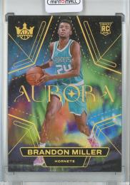 2023-24 Panini Court Kings Brandon Miller Aurora/#2/RC Charlotte Hornets