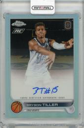 【表面微スレあり】2022-23 TOPPS Chrome Overtime Elite Bryson Tiller Autograph (RC)