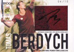 2016 EPOCH IPTL Signed Match Worn Shirts Tomas Berdych 【4/10】