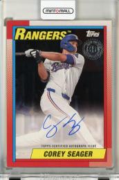2025 Topps Series 2 Corey Seager '90 Topps Autographs Black #90AUCS【06/10】
