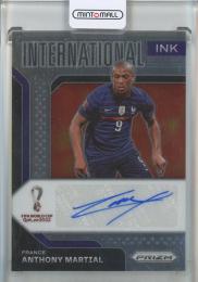 2022 Panini Prizm World Cup Anthony Martial Auto International Ink #43 France