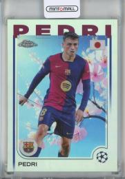2024-25 Topps Chrome UEFA Japan edition Pedri Cherry Blossom Refractor #174 FC Barcelona