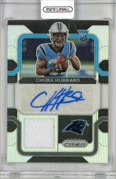 2021 PANINI PRIZM Rookie Patch Autographs Prizms #26 Chuba Hubbard Carolina Panthers 【05/99】