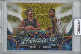 2023-24 TOPPS Cosmic Chrome Star Clusters Gold Interstellar Refractors / DEJOUNTE MURRAY & TRAE YOUNG(Atlanta Hawks) 【39/50】