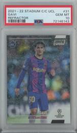 2021-22 Topps Stadium Club Chrome UEFA Champions League   Gavi Refractor #31 RC 【PSA10】