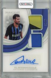 2018-19 Panini Immaculate Collection Antonio Candreva Dual Patch Autographs Jersey Number #3【32/87】 FC Internazionale