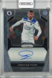 2019-20 Panini Prizm Premier League Christian Fuchs Signatures #7 Auto Leicester City