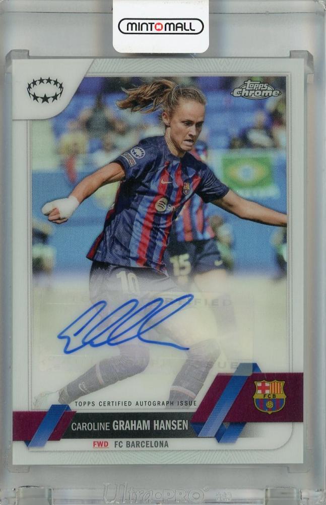 キャロライン グラハム ハンセン Topps Chrome 直筆サイン 2022/23 TOPPS CHROME グラハム・ハンセン 直筆サイン - メルカリ