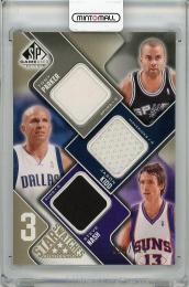 2009-10 UPPER DECK SP Game Used Tony Parker & Jason Kidd & Steve Nash Game Used Memorabilia【023/125】