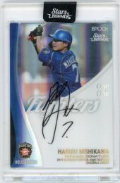 2019 EPOCH 北海道日本ハムファイターズ STARS & LEGENDS 西川遥輝 直筆サインカード HOLOSPECTRA SIGNATURE One of One【1/1】
