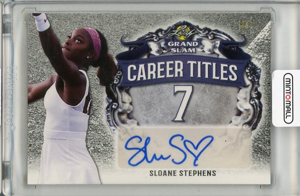 ミントモール / MINT 吉祥寺店 / 2018 Leaf GRAND SLAM Sloane Stephens 直筆サインカード 【6/7】【角にキズ有】