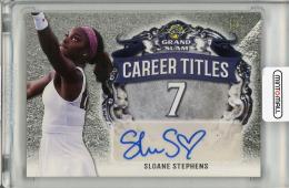 2018 Leaf GRAND SLAM Sloane Stephens 直筆サインカード【6/7】【角にキズ有】