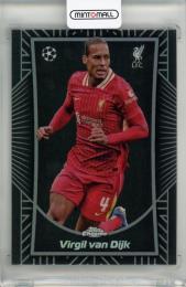 2024-25 Topps Chrome UEFA Club Competitions Virgil van Dijk Shadow Etch #SE11