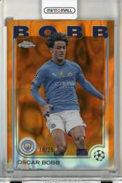 2024-25 Topps Chrome UEFA Club Competitions Oscar Bobb Orange Lava Refractors #91【18/25】