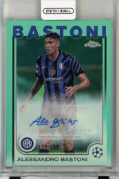 2024-25 Topps Chrome UEFA Club Competitions Alessandro Bastoni Autographs Aqua Refractors #CAAB【173/199】