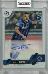 2022-23 Topps Chrome UEFA Club Competitions Ferran Jutgla Autographs #CAFJ Club Brugge