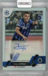 2022-23 Topps Chrome UEFA Club Competitions Ferran Jutgla Autographs #CAFJ Club Brugge