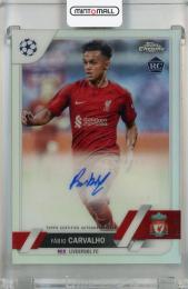2022-23 Topps Chrome UEFA Club Competitions Fabio Carvalho Autographs #CAFC ※表面凹み有 Liverpool FC