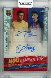 2022-23 FC Barcelona Topps Chrome Ilias Akhomach/Estanis Pedrola Nou Generation Autograph【98/150】 FC Barcelona